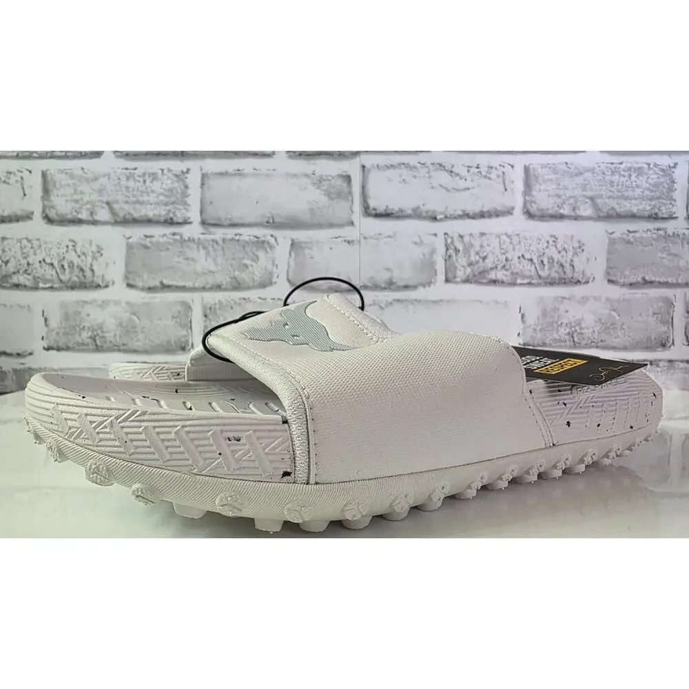 Under Armour x Project Rock 3.0 Slide Sandal White Mens Size 13 3026034 100 New